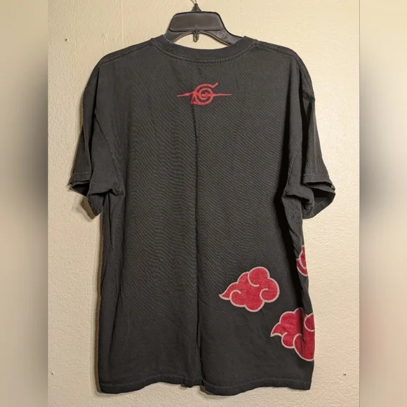 Naruto Black and Red Graphic Men's Shirt Size Xl Pre-owned Ripple Function - Picture 2 of 5